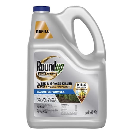Roundup Roundup Dual Action Weed and Grass Killer RTU Liquid 1.25 gal, PK4 5377704